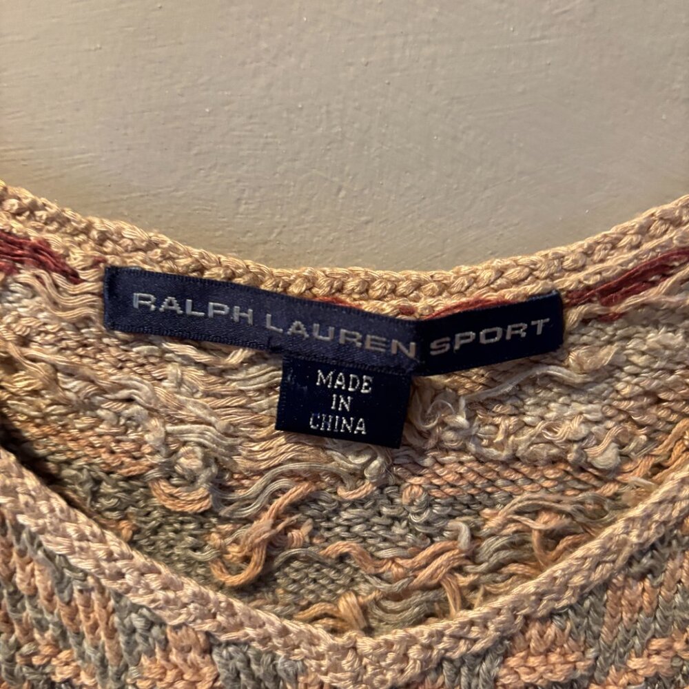 Vintage Ralph Lauren Sport Hand Knit Tank Top - Picture 3 of 3